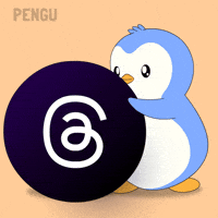 Social Media Text GIF by Pudgy Penguins