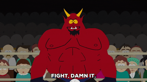 satan fight me GIF by South Park 