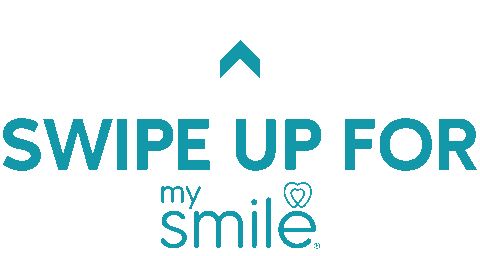 Swipe Up White Teeth Sticker by MySmile