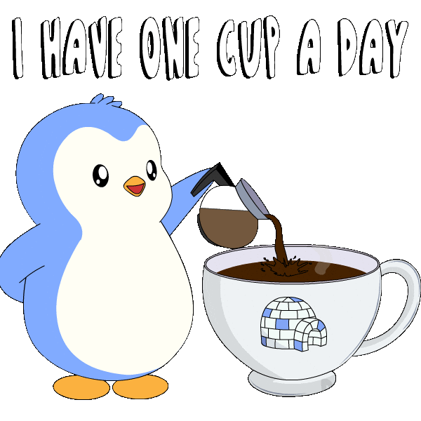 This Is Great Good Morning Sticker by Pudgy Penguins