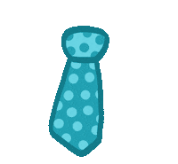 Ties Dress Up Sticker by Clive and Bacon