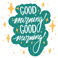 Good Morning Sticker by The Budget Mom, LLC.