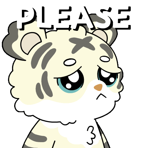 Tiger Please Sticker by Ordinary Frends
