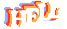 Heat Wave Rainbow Sticker by Mat Voyce