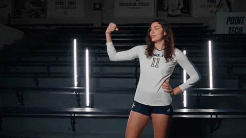 Georgia Tech Volleyball GIF by Georgia Tech Yellow Jackets
