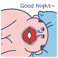 Good Night Love Sticker by SOWINGHONG