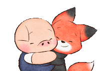 Fox Love Sticker by Tonko House