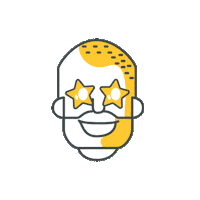 apoiase_ estrela crowdfunding encantado radiante Sticker