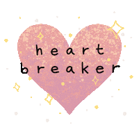 Heart Breaker Love Sticker by SophieParkerIllustration