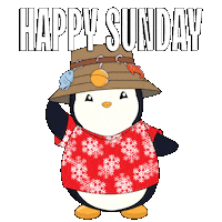 Happy Sunday Penguin Sticker by Pudgy Penguins