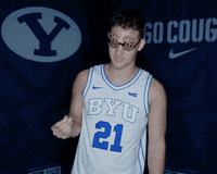Byu Basketball Sport GIF by BYU Cougars