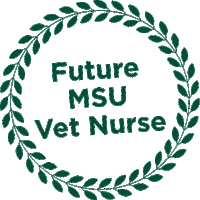 msucvm michigan state university spartans will veterinary technician spartanswill Sticker