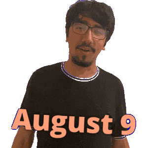 August 9 Sticker