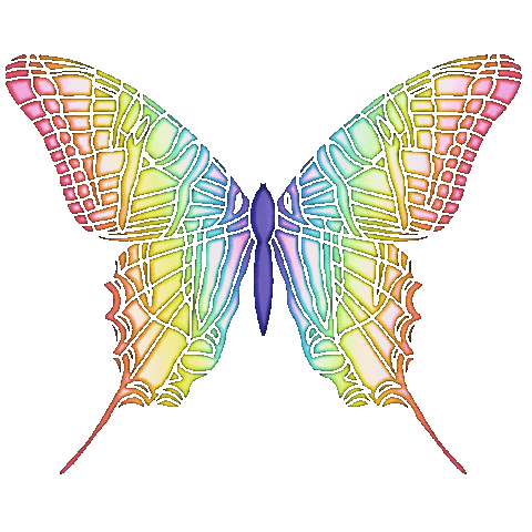 Rainbow Color Sticker
