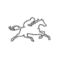 brandvade horse colt foal vadeae Sticker