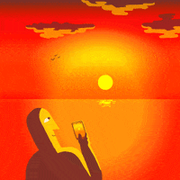 Artists On Tumblr Sunset GIF by gifnews