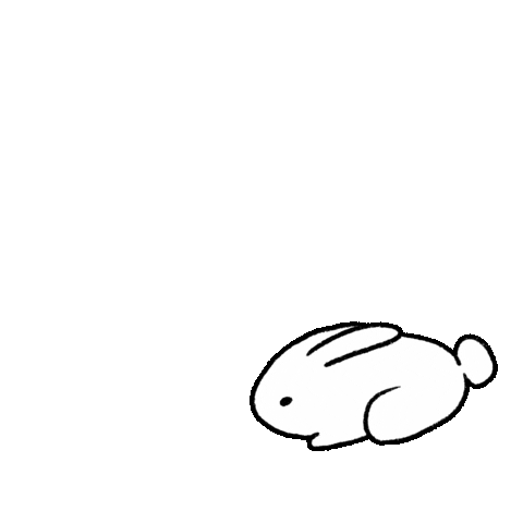 Bunny Rabbit Sticker by Heldenglück