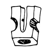 undertherowantrees artist drawing pencil crafting Sticker
