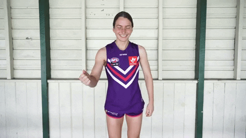 Fist Pump GIF by Fremantle Dockers