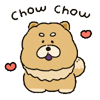 totodaily dog puppy fluffy chow Sticker