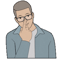 Glasses Sticker by Gudim