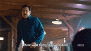 dine and dash GIF by Ash vs Evil Dead