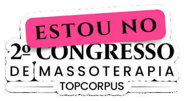 2 Congresso Topcorpus Sticker by Massagem TopCorpus