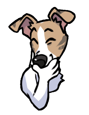 Dog Giggle Sticker