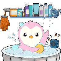 Pink Skincare Sticker by Pudgy Penguins