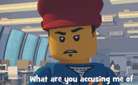 What Are You Saying Lego City GIF