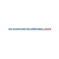 CourchevelMeribel2023 ski alpine skiing courchevel meribel Sticker