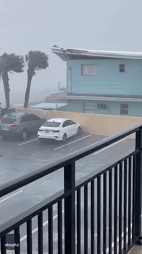 Storm Ian Rips Roof Off Florida Motel