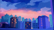 Zoom Out City Lights GIF