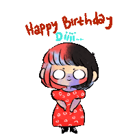 Girl Birthday Sticker