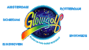 hollywoodcafe golf glow glow in the dark golven Sticker