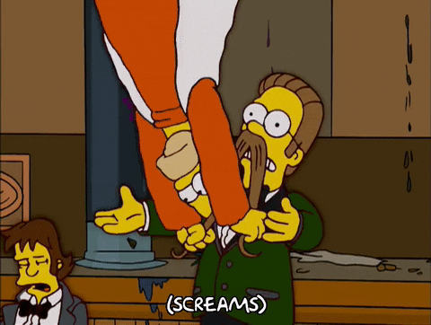 Hanging Episode 18 GIF by The Simpsons