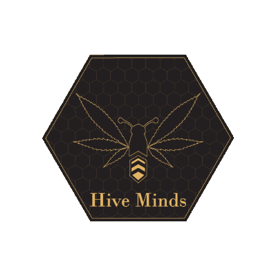 HiveMinds bee bees hive hexagon Sticker
