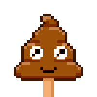 Art Shitting Sticker by Poopies.io