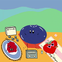 oh_elly fun strawberry sneakers beers GIF