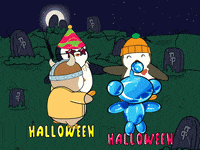 Trick Or Treat Halloween GIF by Pudgy Penguins