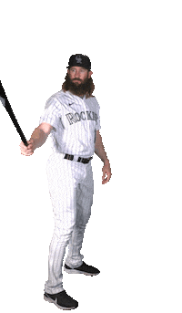 Charlie Blackmon Chuck Sticker by Colorado Rockies