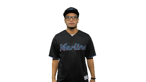 fun baseball Sticker by Miami Marlins