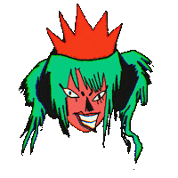 Fire Monster Sticker