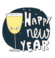 Sparkling New Year Sticker by Franziska Höllbacher