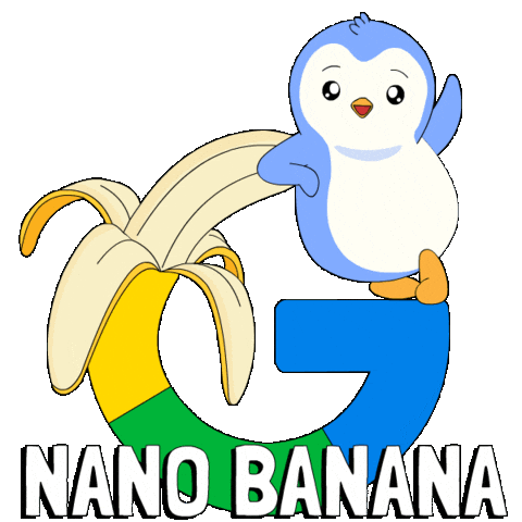 Artificial Intelligence Penguin Sticker by Pudgy Penguins