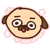 Pugs Good Effort Sticker by Puglie Pug