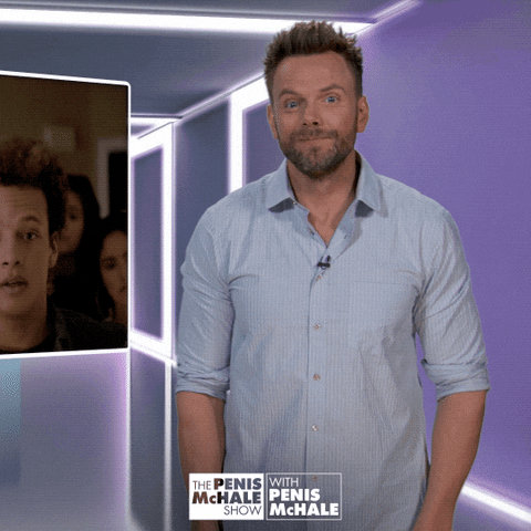 suspicious joel mchale GIF by NETFLIX