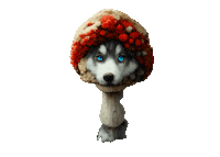 Snowdog-Arctic-Adventures mushroom sweden husky huskies Sticker