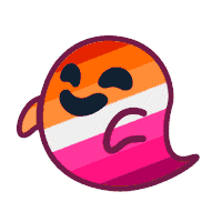 gay ghost sticker by Happip