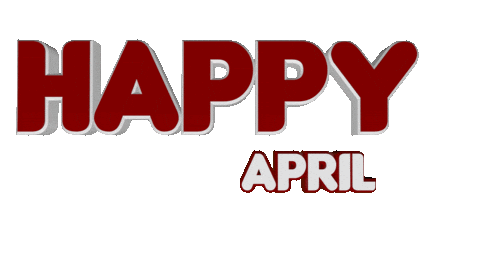 Happy April Sticker by OpticalArtInc.